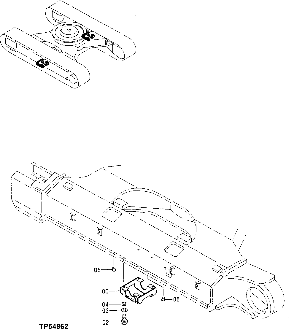 Схема запчастей John Deere 70LC - 2 - Track Guard 0130 Track Systems