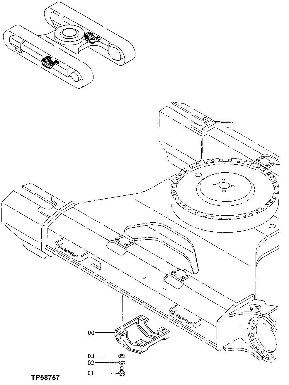 Схема запчастей John Deere 60LC - 2 - Track Guard 0130 Track Systems