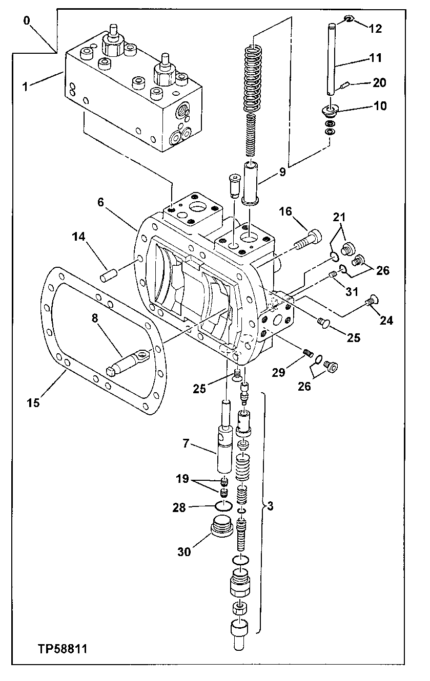 Схема запчастей John Deere 60LC - 221 - Hydraulic Pump Regulator 2160 Vehicle Hydraulics