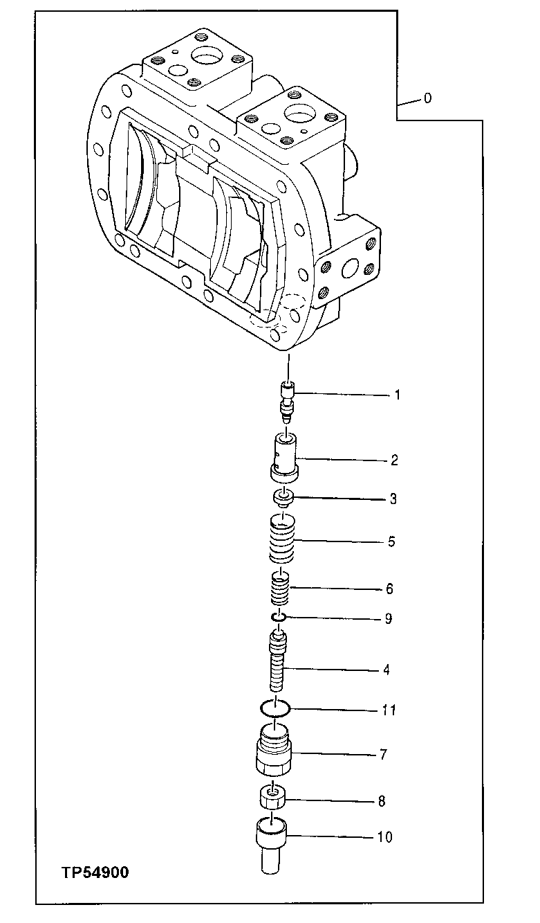 Схема запчастей John Deere 60LC - 223 - PUMP CONTROL PART 2160 Vehicle Hydraulics