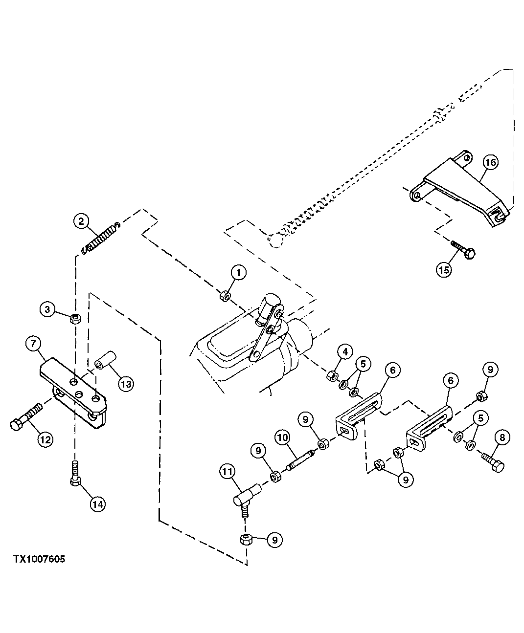 Схема запчастей John Deere 10 - 122 - Engine Speed Control 0515 Engine Speed Controls