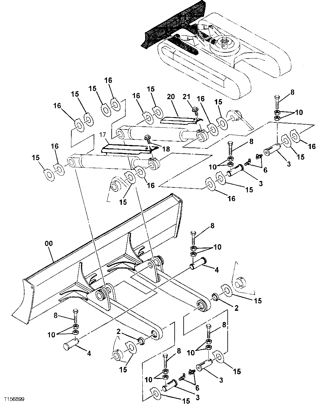 Схема запчастей John Deere 10 - 312 - Blade 3401 Blade