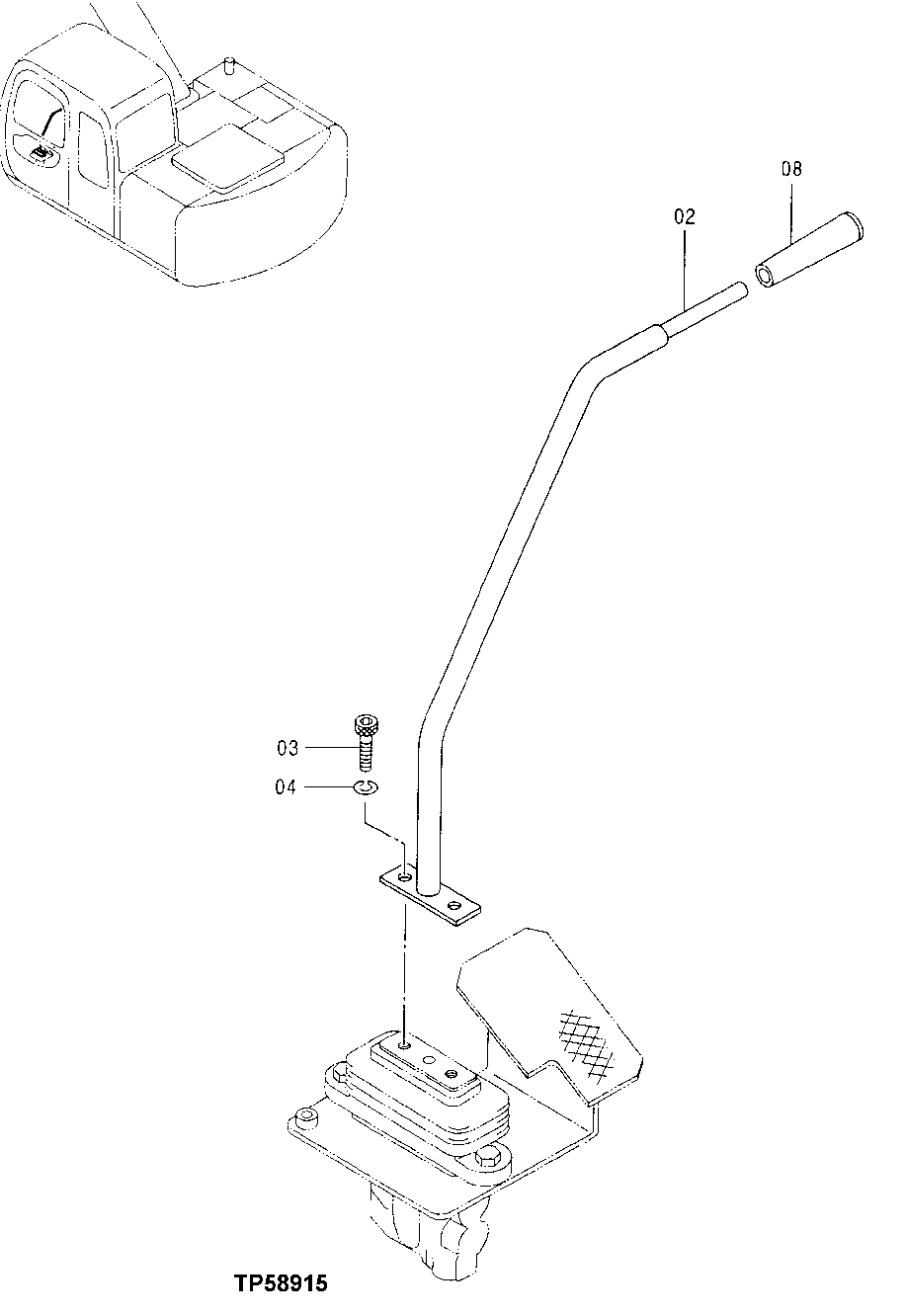 Схема запчастей John Deere 10 - 317 - Blade Control Lever 3401 Blade