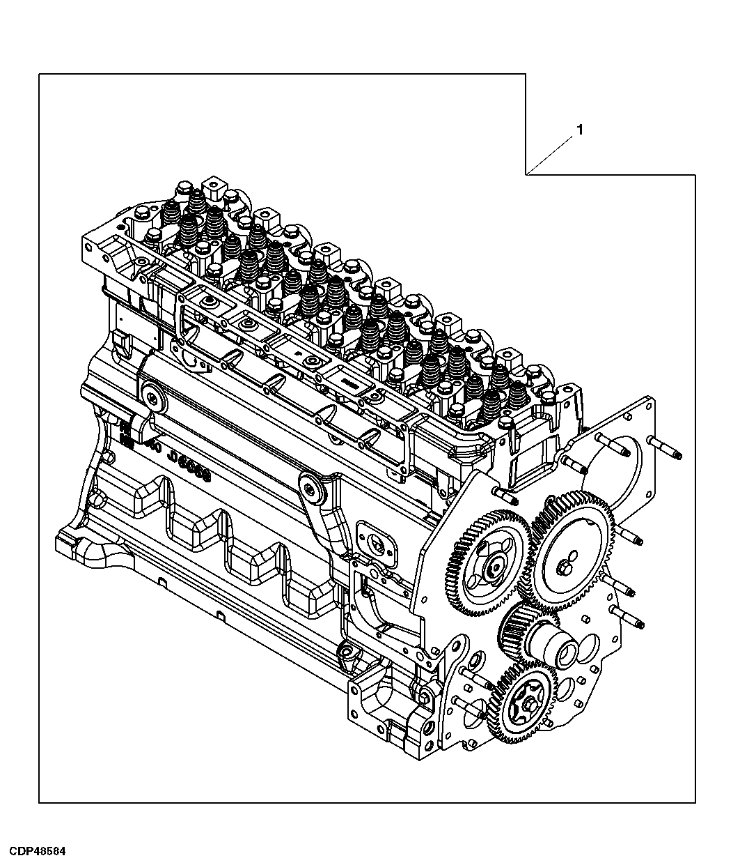 Схема запчастей John Deere 30LC/370 - 84 - 9901 Complete Block Assembly 0400 Engine 6081HT001-RG26768 6081HT001