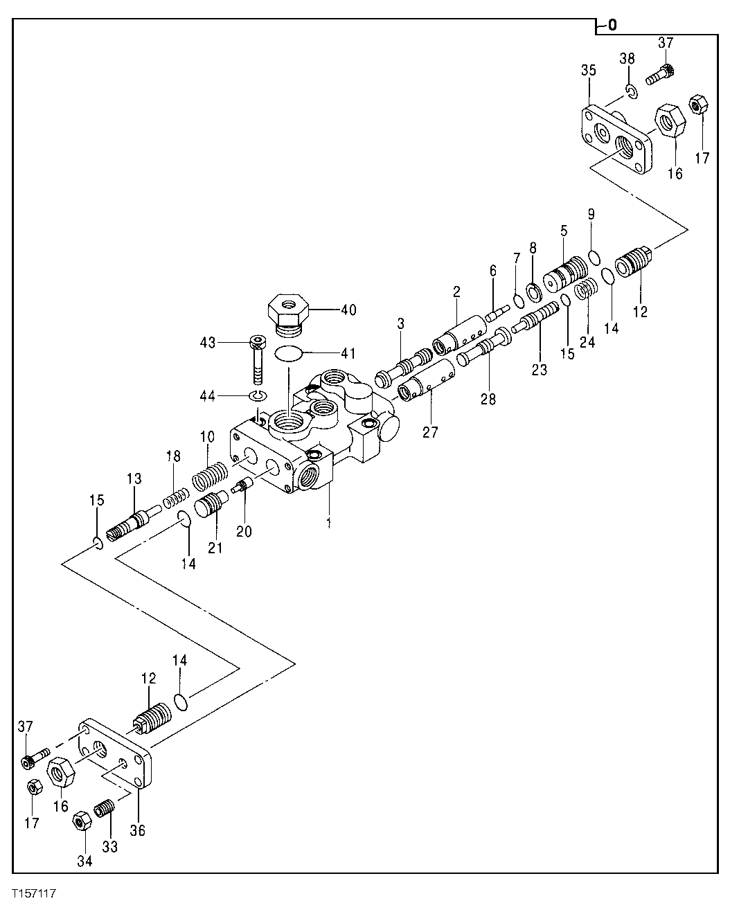 Схема запчастей John Deere 30LC/370 - 204 - PUMP REGULATOR 2160 Vehicle Hydraulics