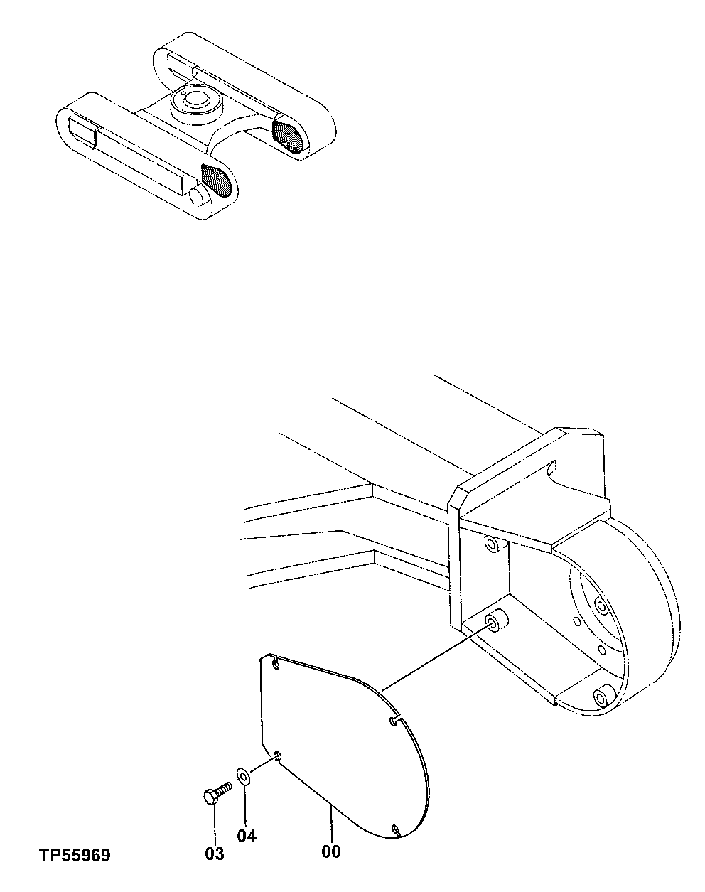 Схема запчастей John Deere 0 - 22 - Travel Motor Cover 0260 Hydraulic System