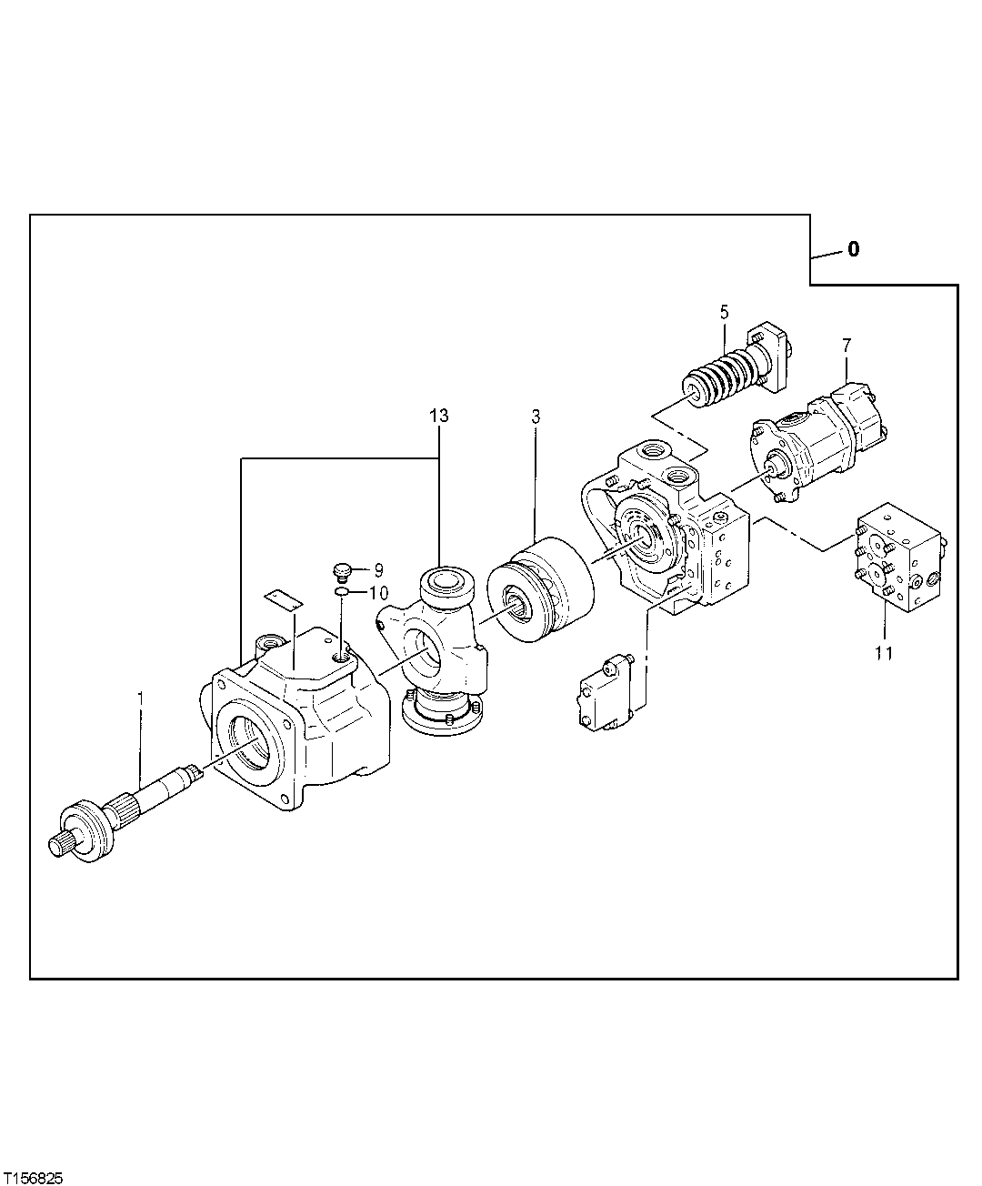 Схема запчастей John Deere 0 - 127 - Main Hydraulic Pump (Blade) 2160 Vehicle Hydraulics