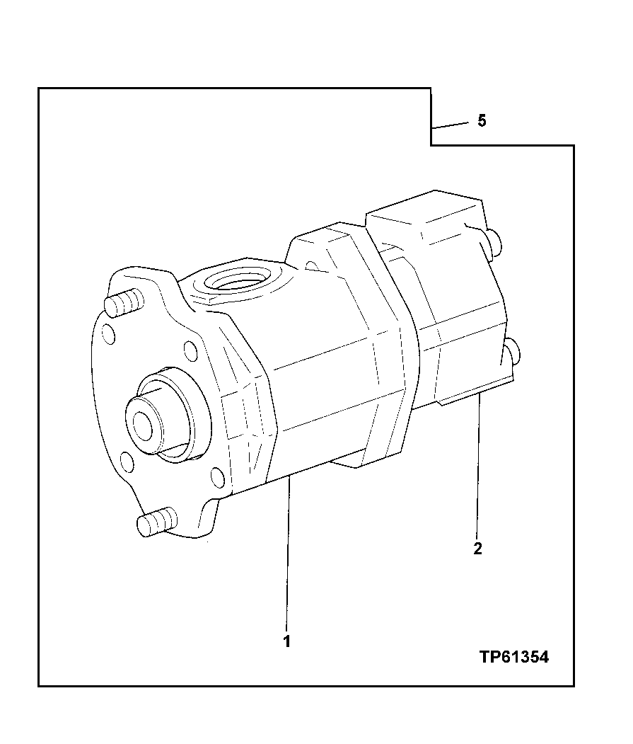 Схема запчастей John Deere 0 - 128 - Hydraulic Pilot Pump Components (Blade) 2160 Vehicle Hydraulics