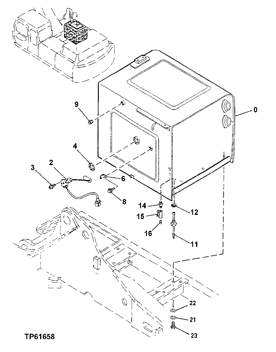 Схема запчастей John Deere 200LC, 330LC, 370 - 25 - Fuel Tank 0560 External Fuel Supply Systems