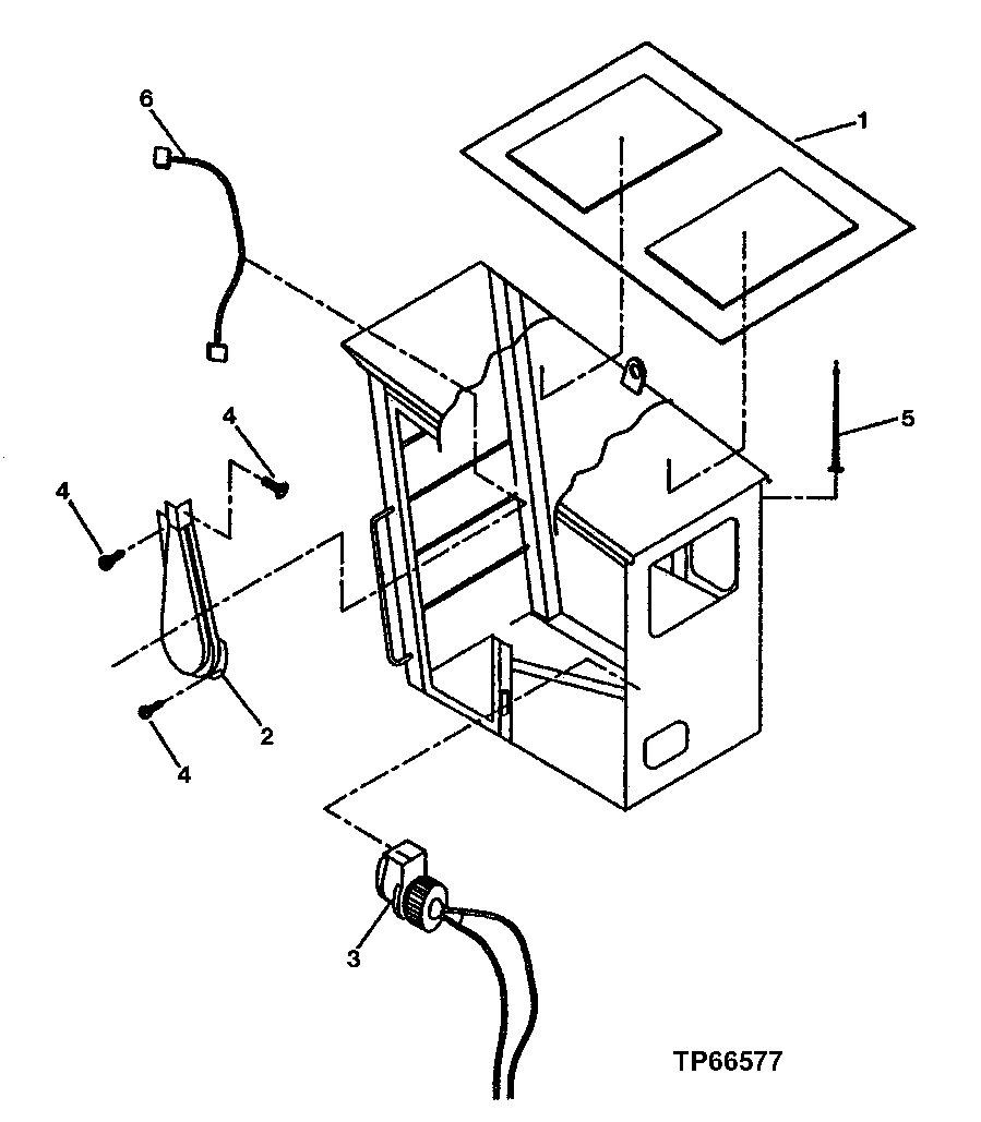 Схема запчастей John Deere 200LC, 330LC, 370 - 78 - FORESTRY CAB COMPONENTS 1810 Operator Enclosure