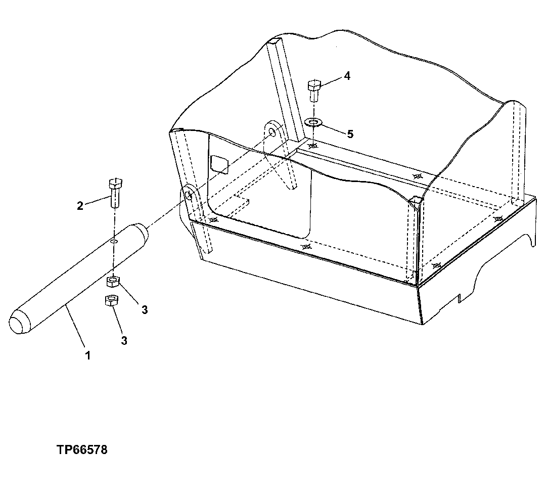 Схема запчастей John Deere 200LC, 330LC, 370 - 80 - FORESTRY CAB RISER PIN 1810 Operator Enclosure