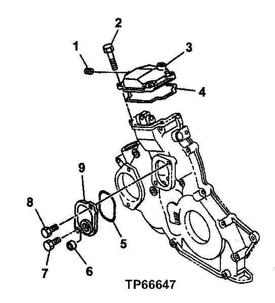 Схема запчастей John Deere 0ZTS - 22 - TIMING GEAR COVER ATTACHMENTS 0402 Camshaft And Valve Actuating Means