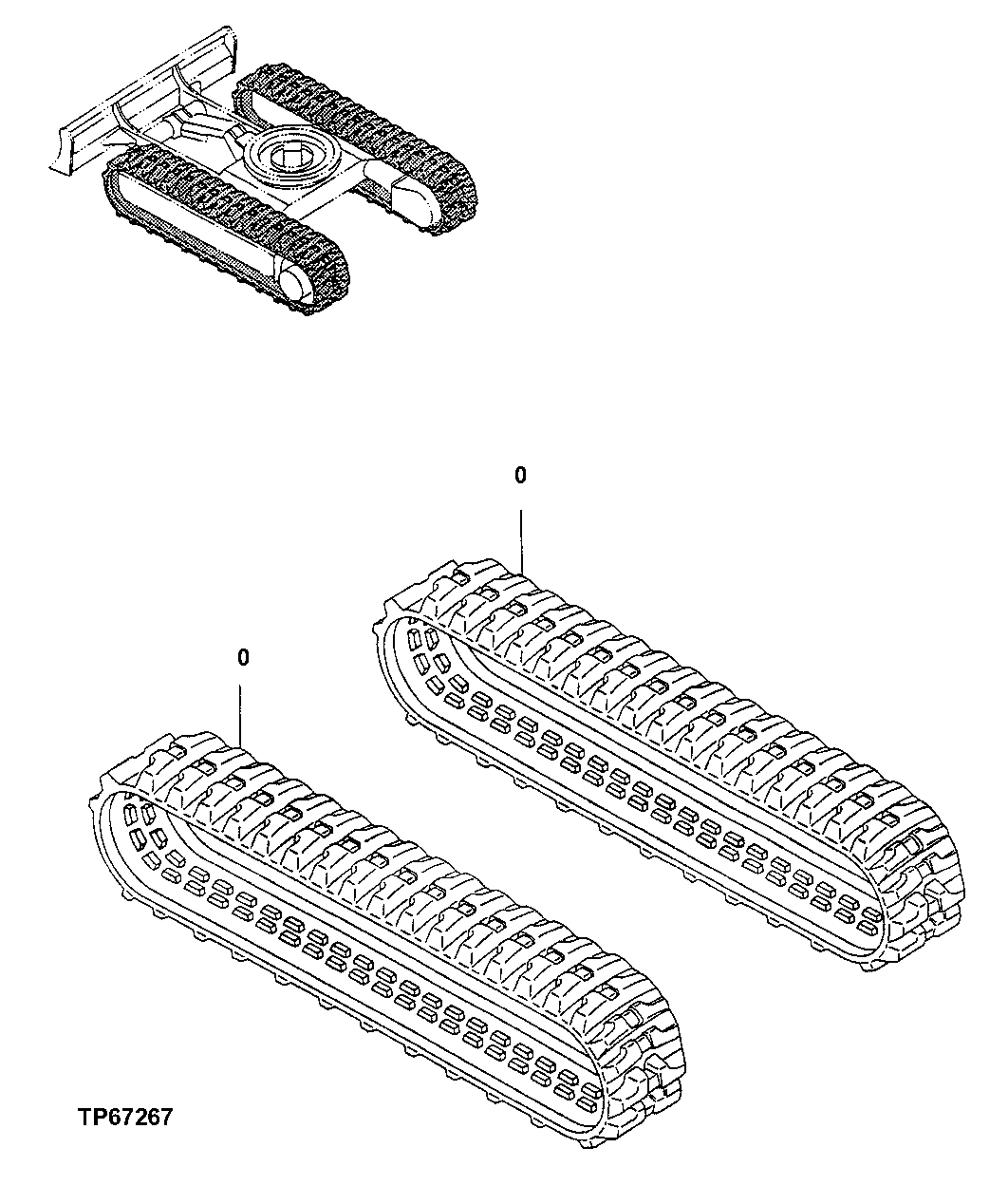 Схема запчастей John Deere 7ZTS - 6 - Rubber Track 0130 Track Systems