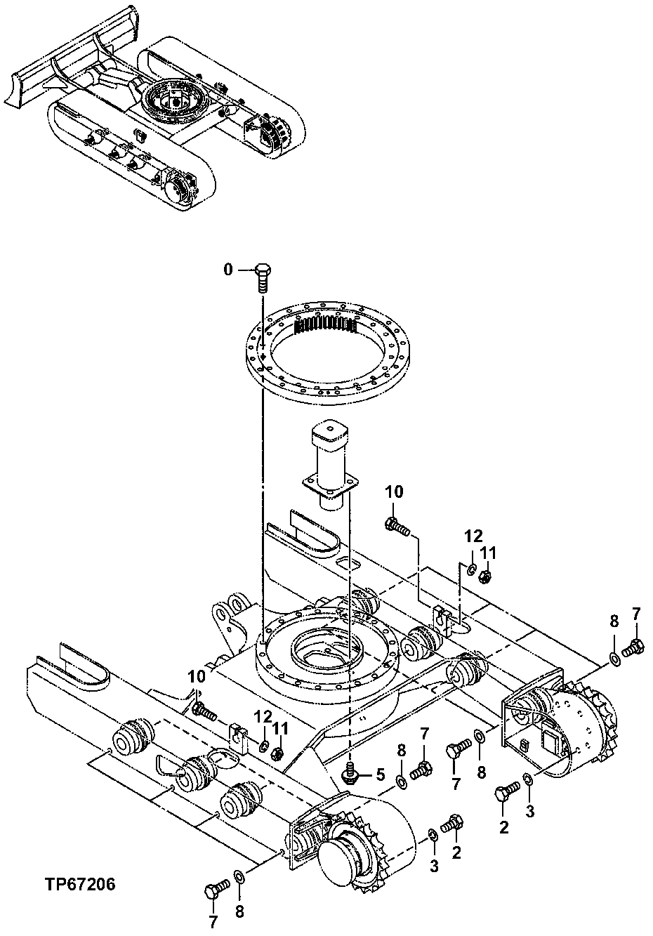 Схема запчастей John Deere 7ZTS - 8 - Bolt Kit 0260 HYDRAULIC SYSTEM