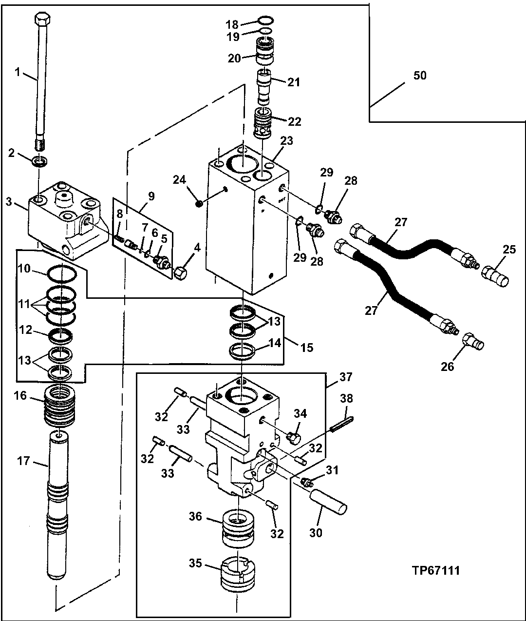 Схема запчастей John Deere 7ZTS - 129 - Hydraulic Breaker (HB15), (HB30) 3302 BUCKETS, TEETH, SHANKS AND SIDECUTTERS