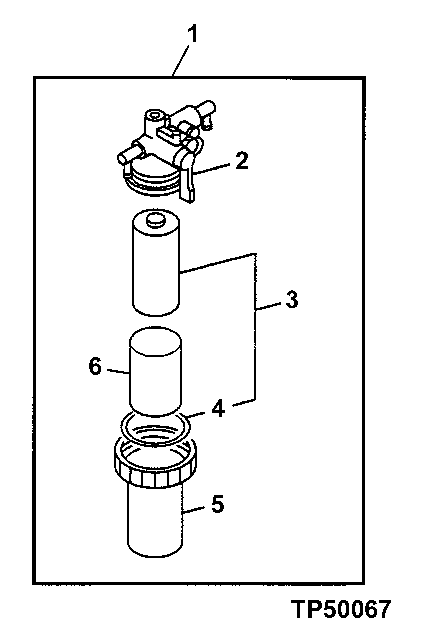 Схема запчастей John Deere 5ZTS - 38 - FUEL FILTER 0420 FUEL FILTER