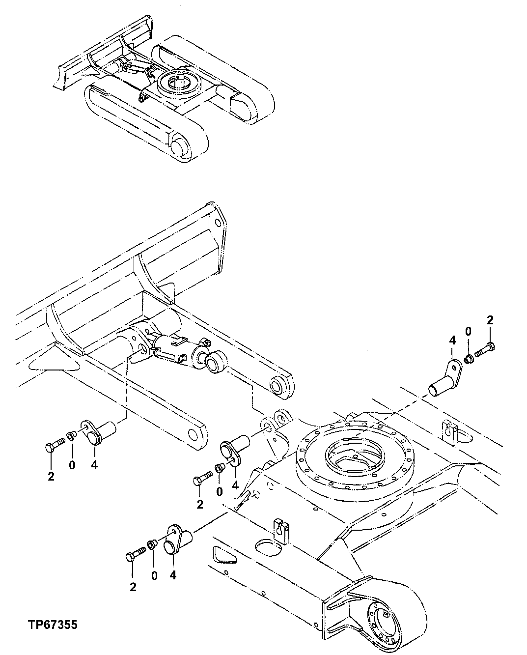 Схема запчастей John Deere 5ZTS - 185 - BLADE SUPPORT 3401 BLADES