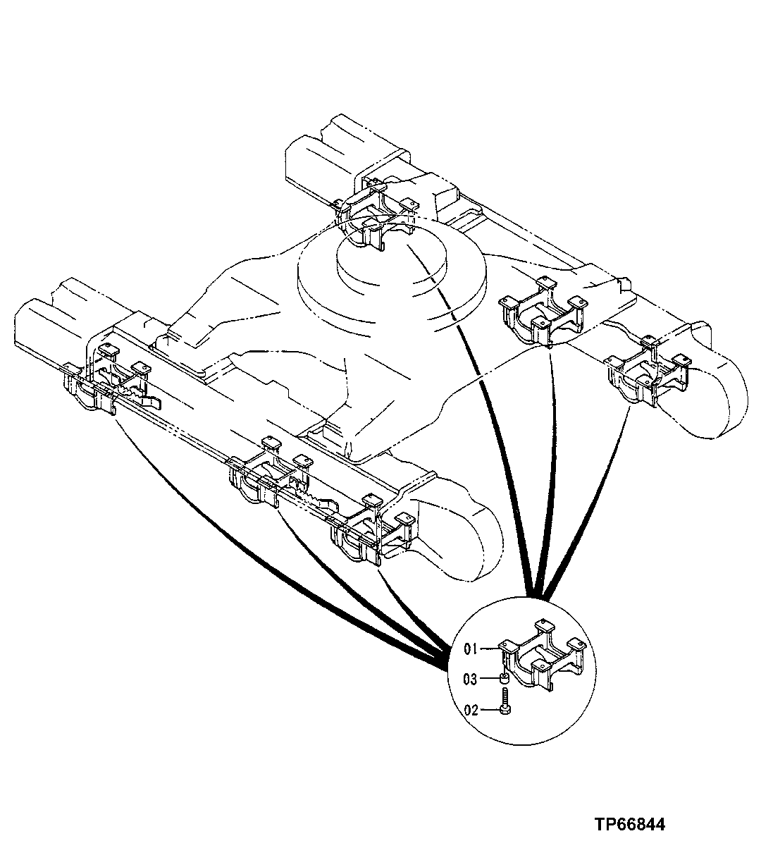 Схема запчастей John Deere 50LC - 3 - Track Guard 0130 Track Systems
