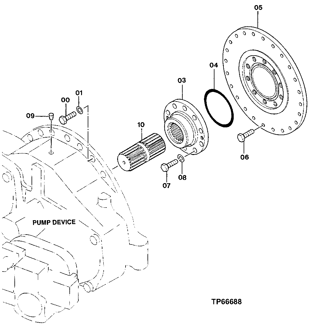 Схема запчастей John Deere 50LC - 109 - Support 2160 Vehicle Hydraulics