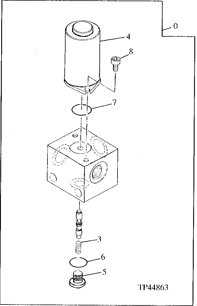 Схема запчастей John Deere 50LC - 165 - Solenoid Valve 3360 Hydraulic System
