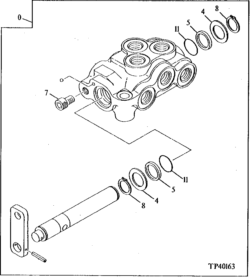 Схема запчастей John Deere 50LC - 180 - Locking Control Valve 3360 Hydraulic System