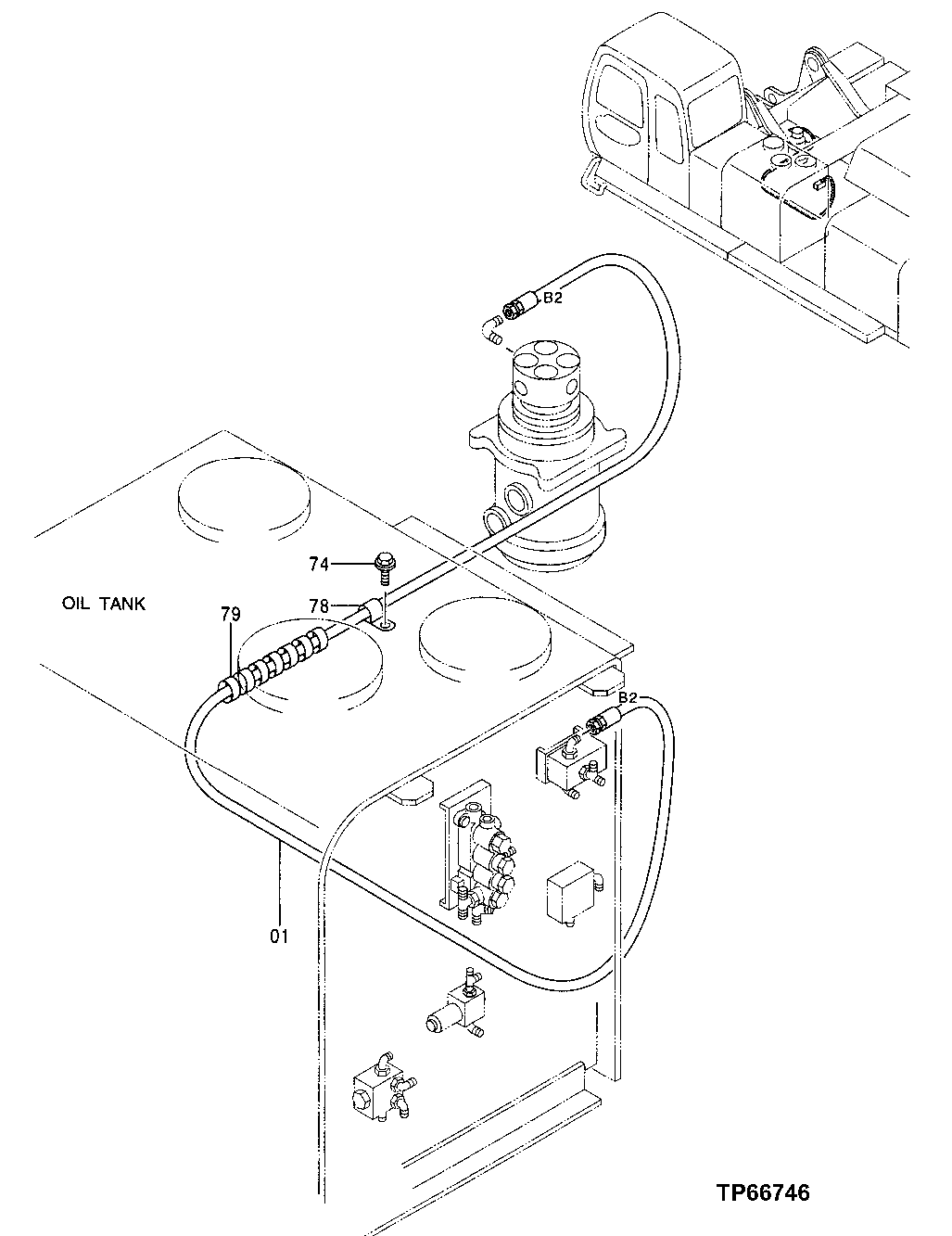 Схема запчастей John Deere 50 - 162 - PILOT PIPINGS 3360 HYDRAULIC SYSTEM