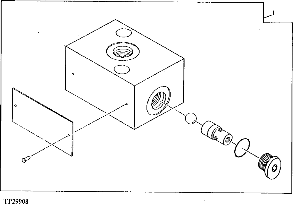 Схема запчастей John Deere 50 - 183 - Shuttle Valve 3360 HYDRAULIC SYSTEM