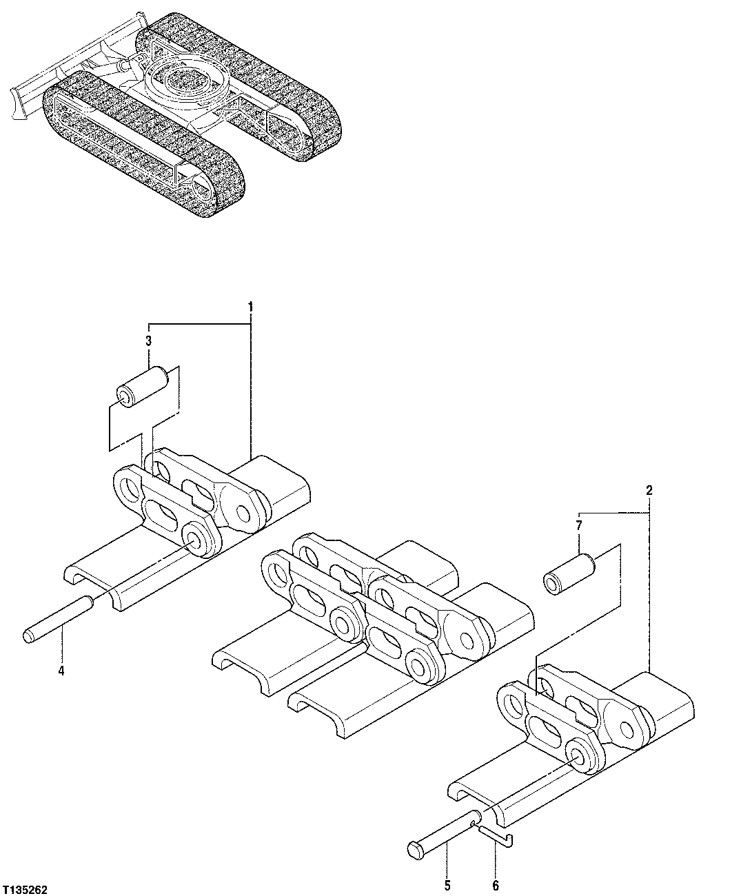 Схема запчастей John Deere 7ZTS - 5 - TRACK-LINK 230G 0130 TRACK SYSTEMS