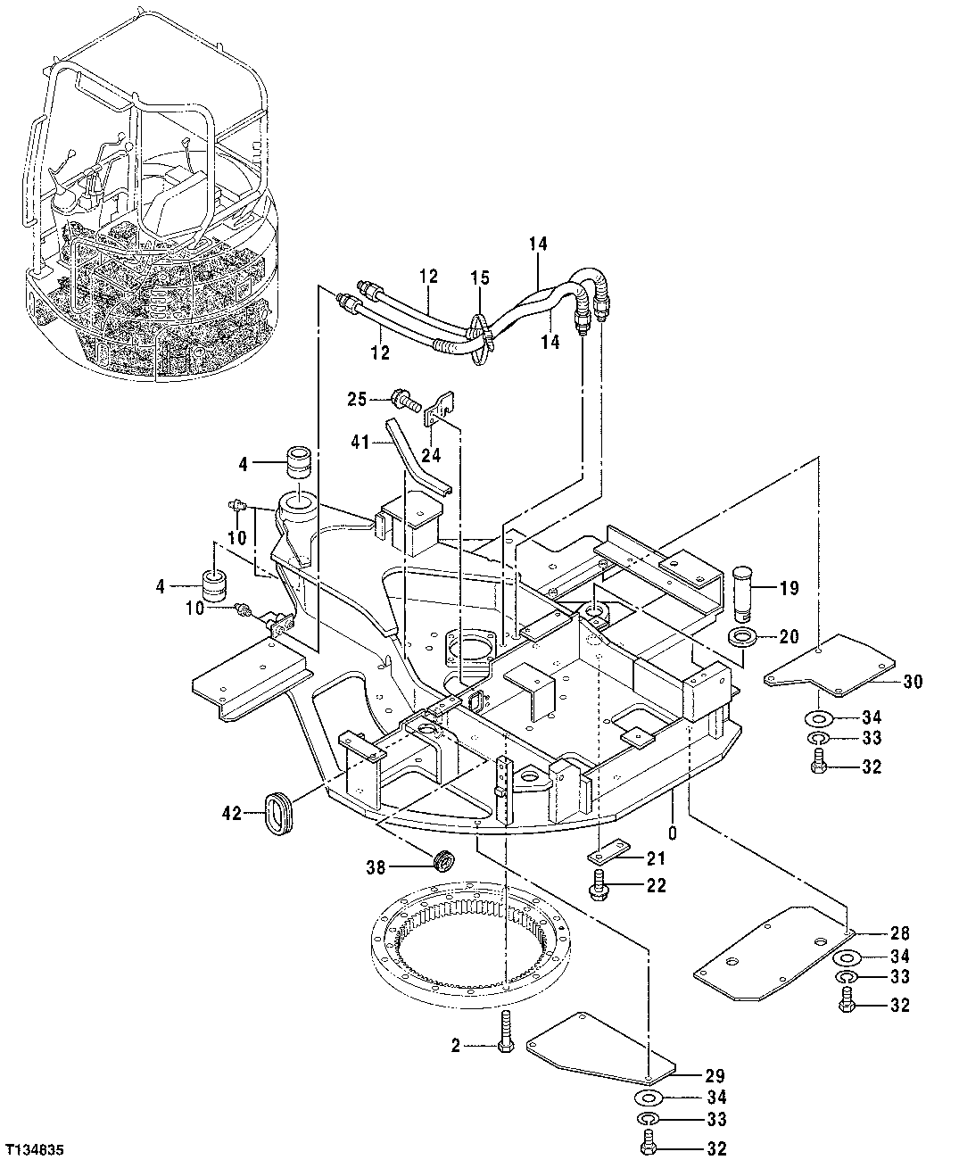 Схема запчастей John Deere 7ZTS - 50 - MAIN FRAME 1741 MAIN FRAME