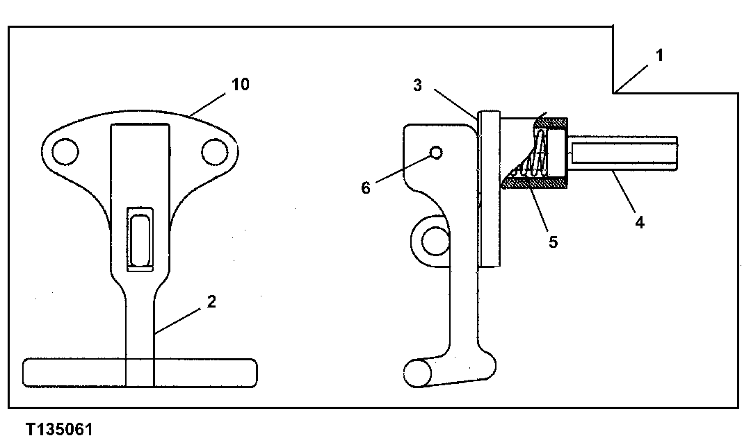 Схема запчастей John Deere 330LC, 370 - 137 - FORESTRY SIDE GUARD LATCH 1910C Hood Or Engine Enclosure (Forestry)