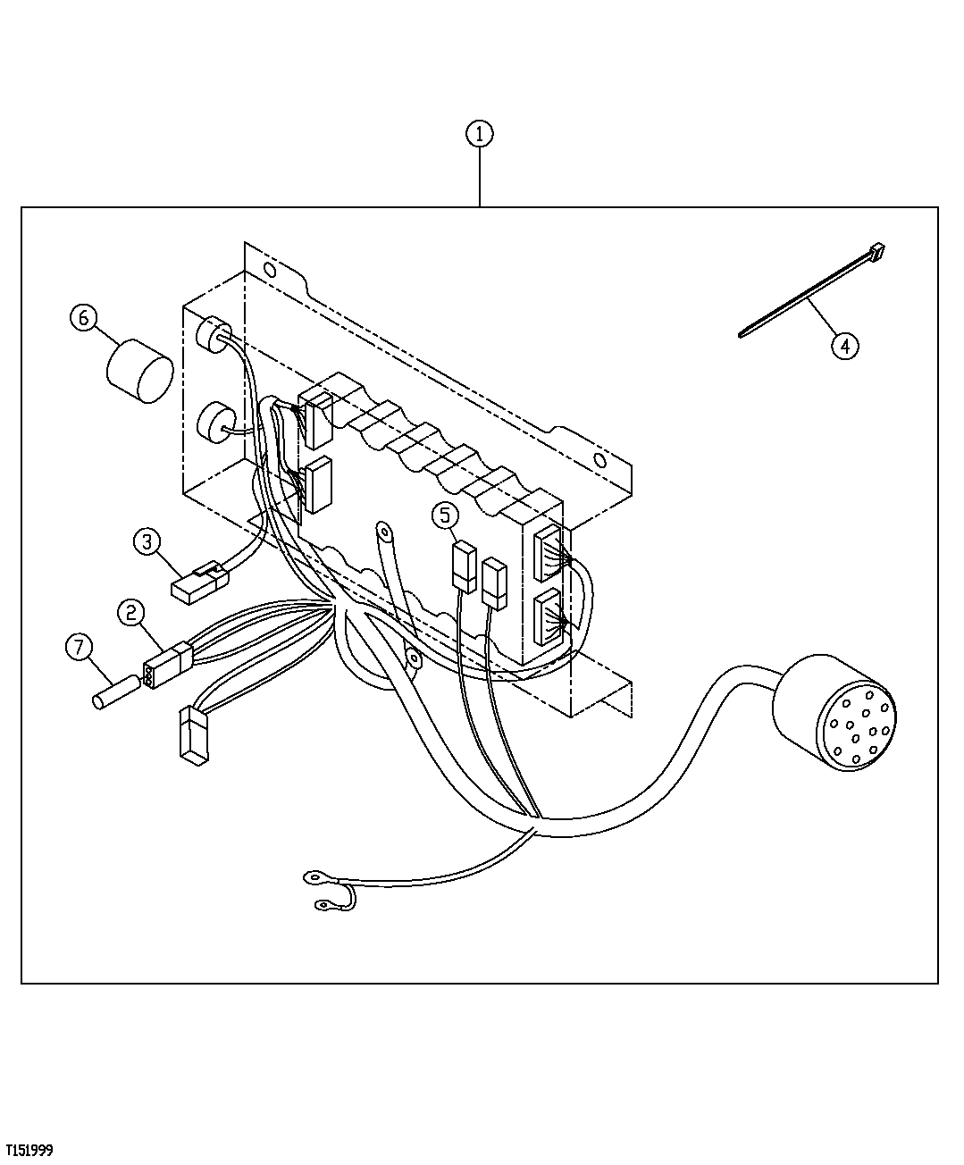 Схема запчастей John Deere 50CLC - 115 - ENGINE CONTROL UNIT WIRING HARNESS 1674 WIRING HARNESS AND SWITCHES