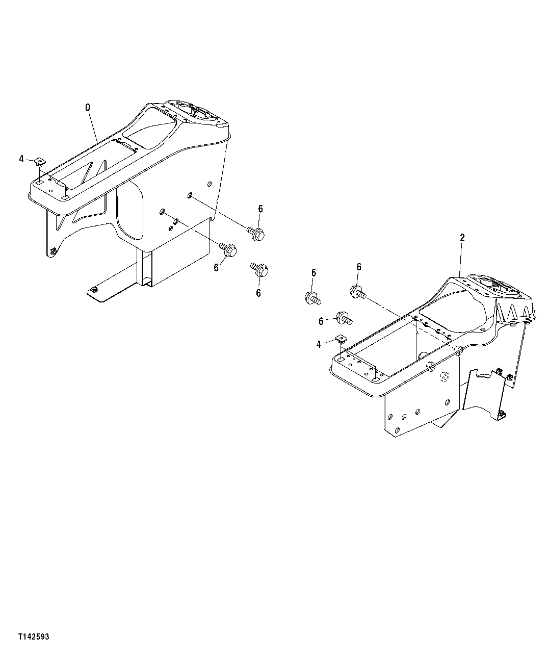 Схема запчастей John Deere 50CLC - 124 - CONSOLE 1810 OPERATOR ENCLOSURE