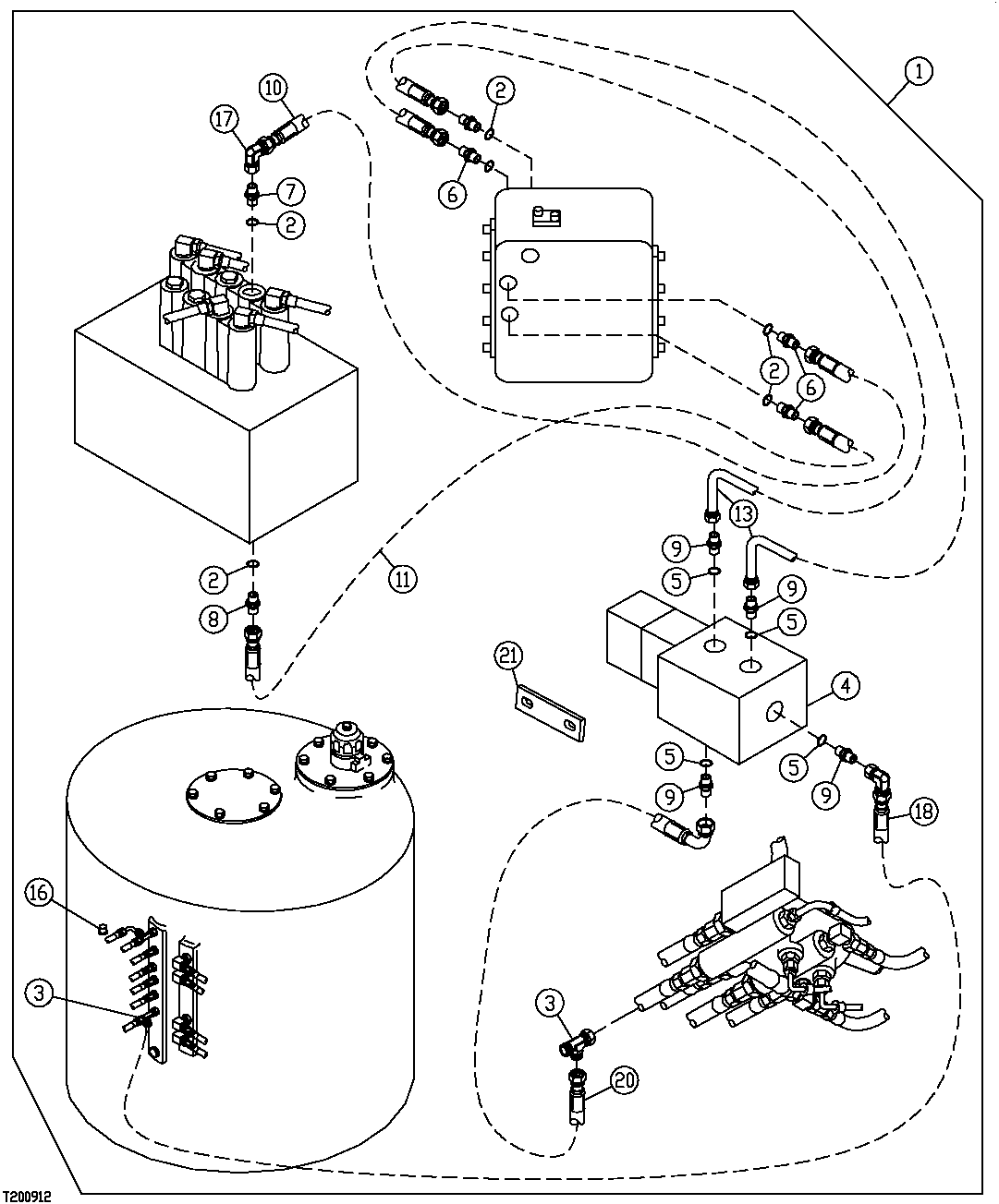 Схема запчастей John Deere 50CLC - 302 - ELECTRIC SOLENOID VALVE KIT (1 WAY/2 WAY) (WITHOUT PRESSURE SWITCH) 3360 HYDRAULIC SYSTEM