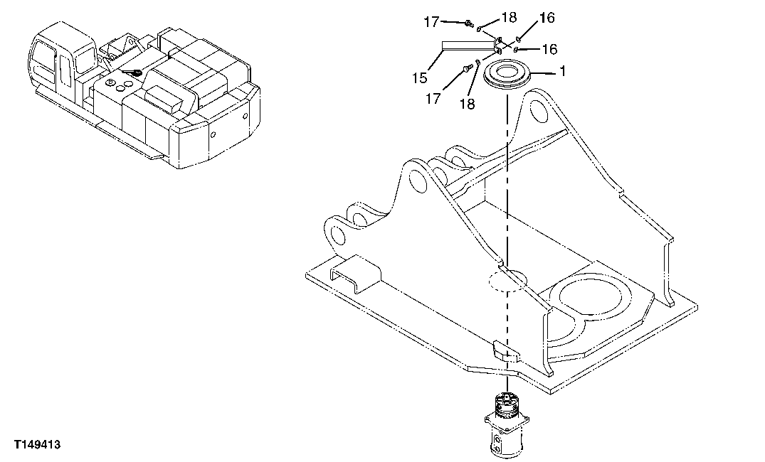 Схема запчастей John Deere 00C LC - 12 - ROTARY MANIFOLD AUXILIARY 0260 AXLES, DIFF. AND SUSP. SYS. HYD. (INCL. FWD)