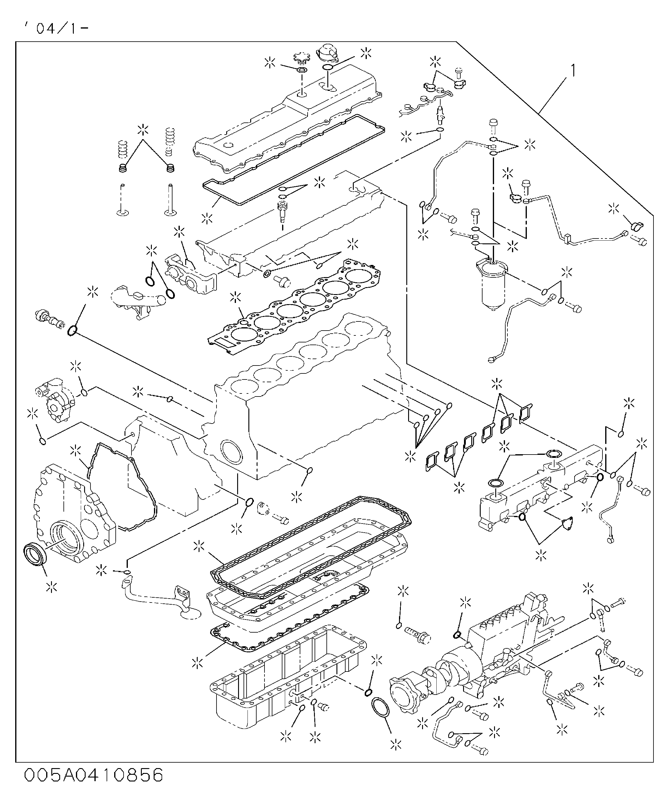 Схема запчастей John Deere 00C - 59 - 0-05 Engine Gasket Kit 0400B Engine - Miscellaneous Engine / Complete Engine
