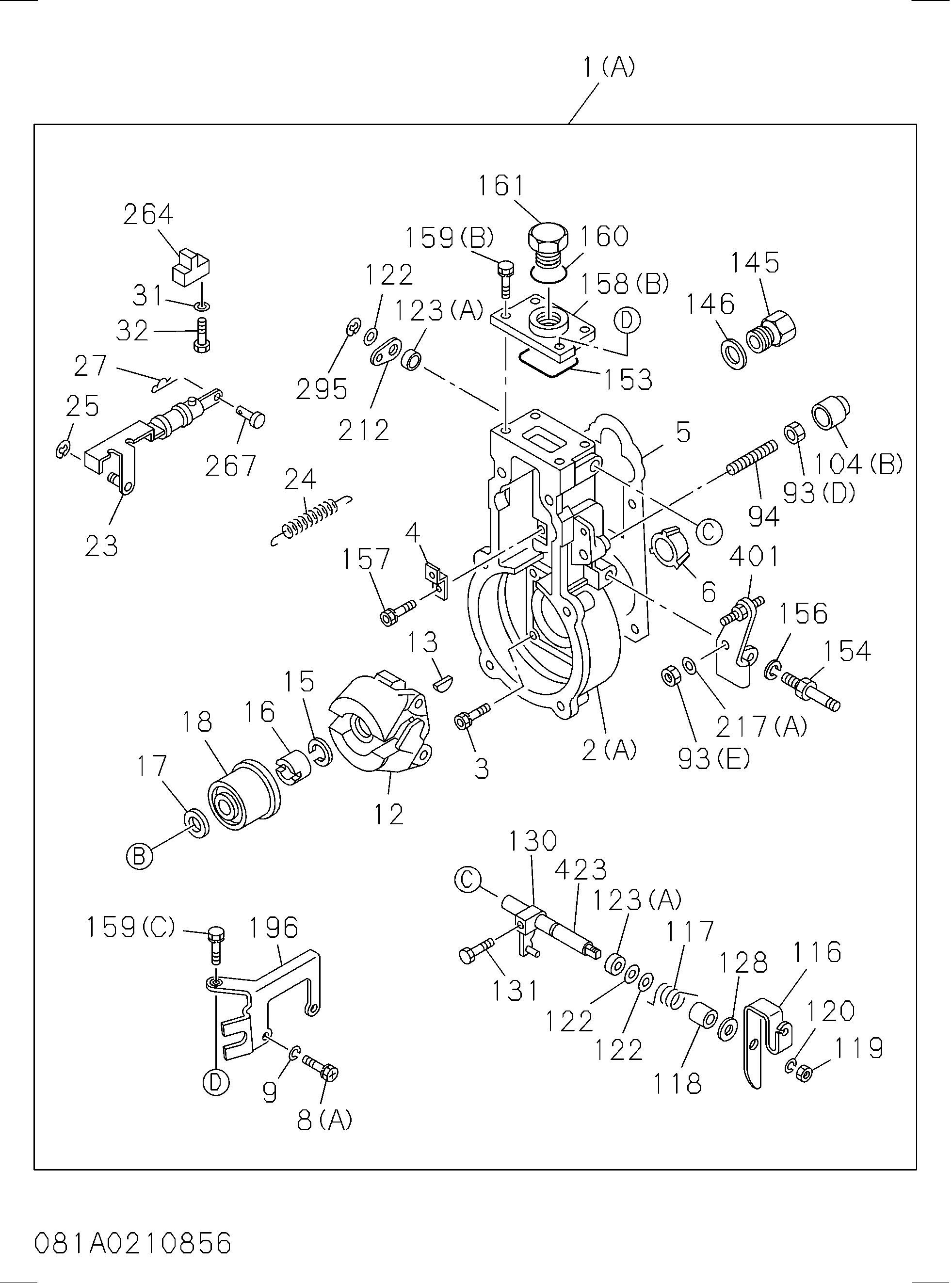 Схема запчастей John Deere 00C - 114 - 0-81 Fuel Injection Pump Governor 0400B Engine - Miscellaneous Engine / Complete Engine