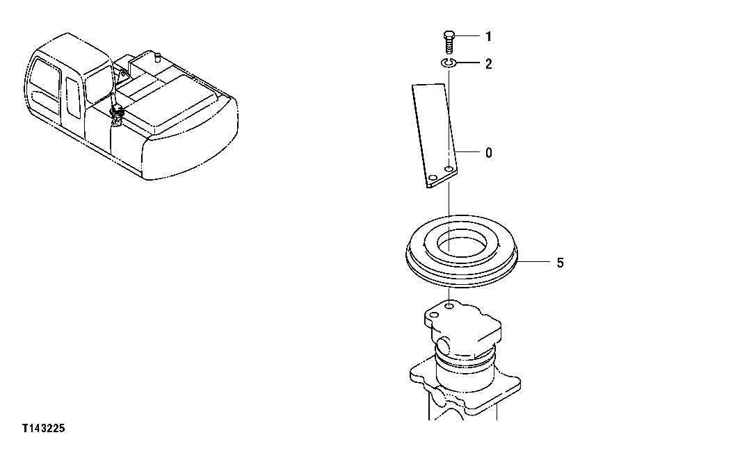 Схема запчастей John Deere 00CLC - 12 - ROTARY MANIFOLD COVER AND STOP 0260 AXLES, DIFF. & SUSP. SYS. HYD. (INCL. FWD)