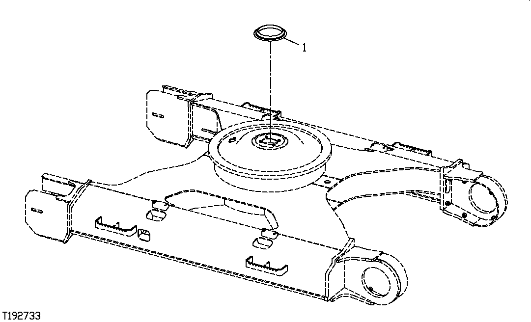 Схема запчастей John Deere 00CLC - 13 - ROTARY MANIFOLD SEAL (TRACK FRAME) 0260 AXLES, DIFF. & SUSP. SYS. HYD. (INCL. FWD)