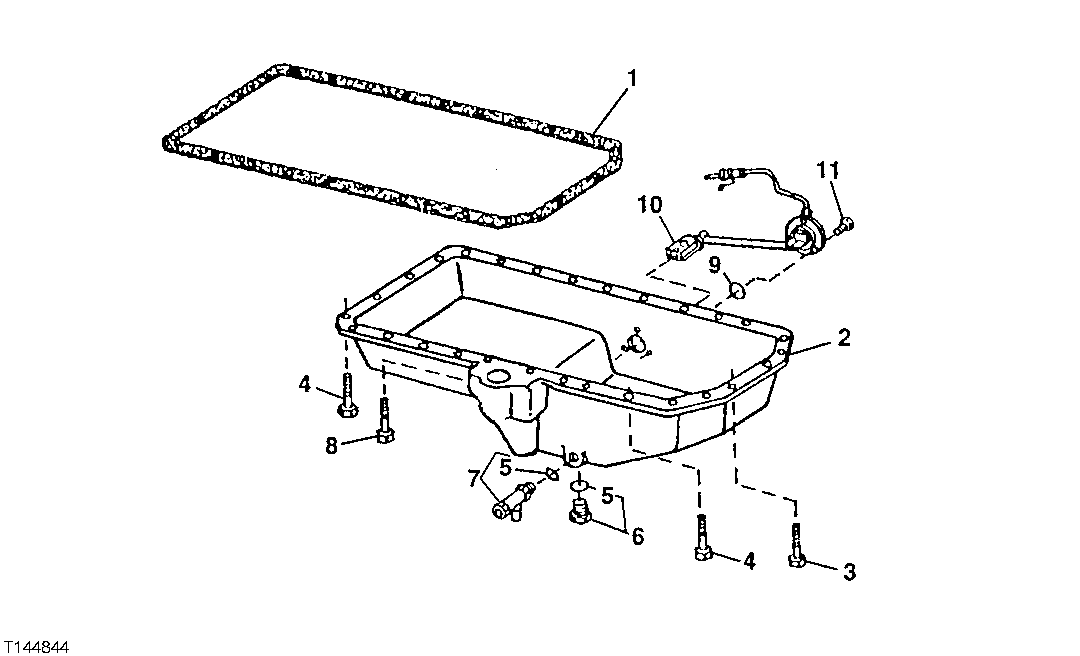 Схема запчастей John Deere 00CLC - 31 - 1910 Oil Pan ( - 254393) 0400A Engine 6068HT053 6068HT053