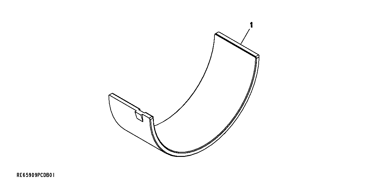 Схема запчастей John Deere 00CLC - 118 - 9901 CONNECTING ROD BEARINGS, UNDERSIZED 0400B Engine 6068HT059-RE519692 6068HT059