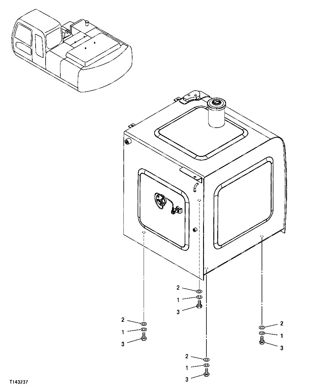 Схема запчастей John Deere 00CLC - 140 - FUEL TANK MOUNTING HARDWARE 0560 EXTERNAL FUEL SUPPLY SYSTEMS