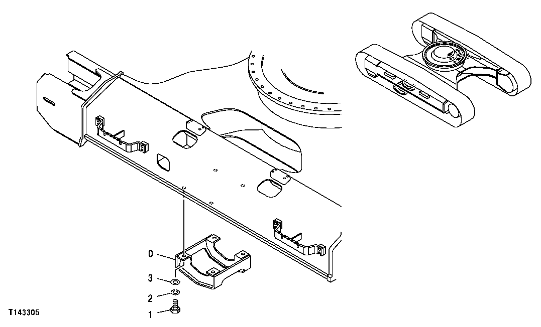 Схема запчастей John Deere 30CLC - 2 - TRACK GUARD 0130 TRACK SYSTEMS