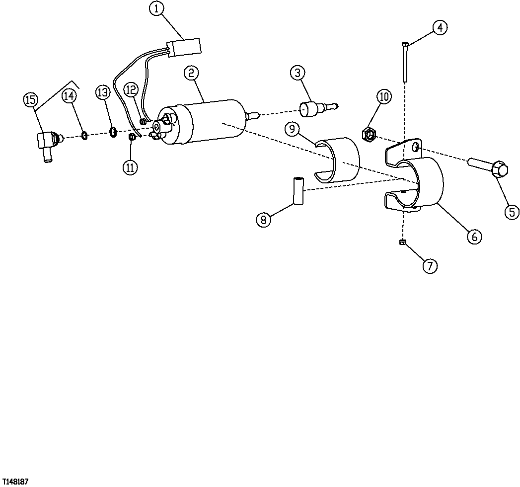 Схема запчастей John Deere 30CLC - 89 - FUEL TRANSFER PUMP, WIRING HARNESS AND FITTINGS 0560 EXTERNAL FUEL SUPPLY SYSTEMS