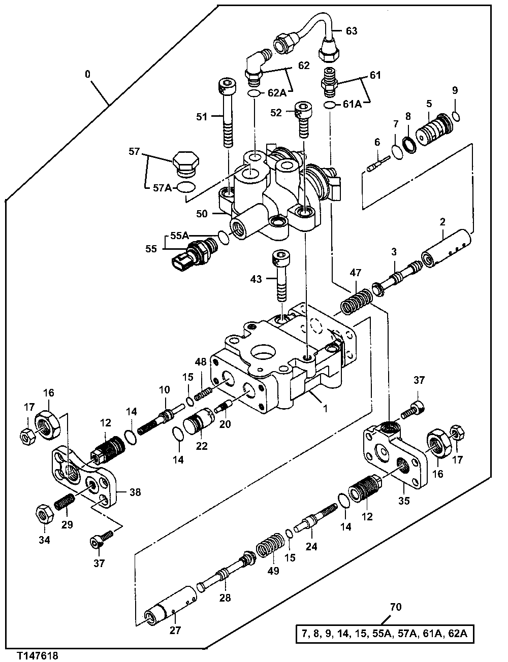 Схема запчастей John Deere 30CLC - 253 - MAIN HYDRAULIC PUMP LEFT HAND REGULATOR 3361 HYDRAULIC PUMP