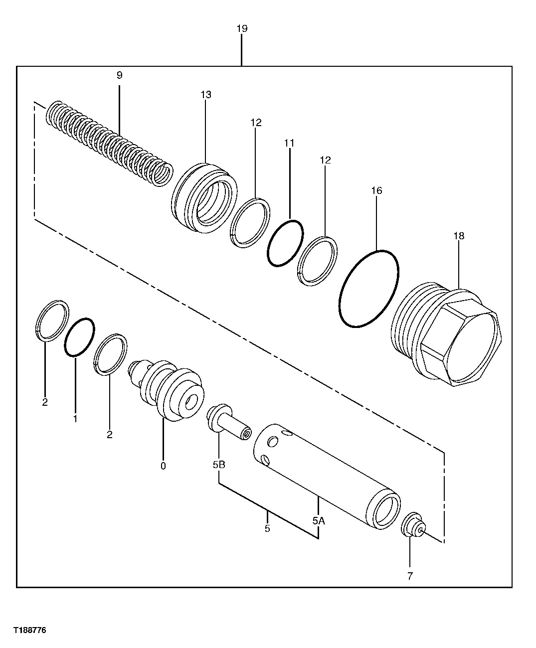 Схема запчастей John Deere 20C - 15 - Propel Motor Brake Relief Valve Components 0260 AXLES, DIFFERENTIAL & SUSPENSION SYSTEM HYDRAULICS (INCLUDING FWD)