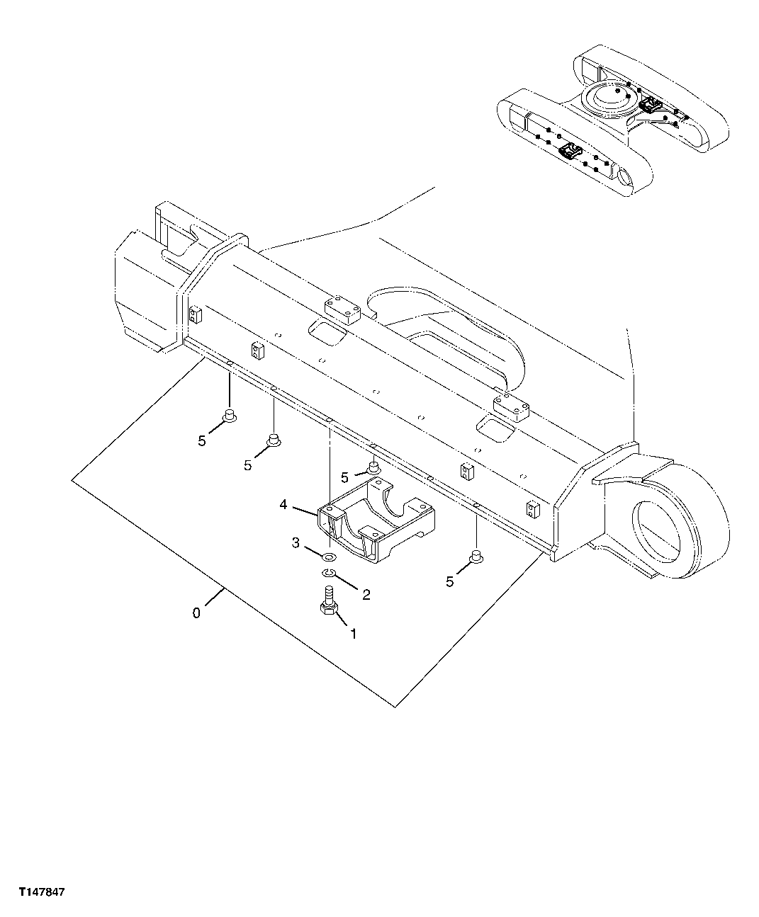 Схема запчастей John Deere 70CLC - 2 - TRACK GUARD 0130 TRACK SYSTEMS