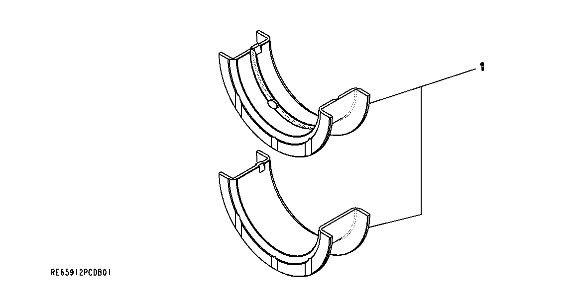 Схема запчастей John Deere 70CLC - 74 - 9901 THRUST BEARING 0400A 270C LC EXCAVATOR 6068HT055-RE507964 6068HT055