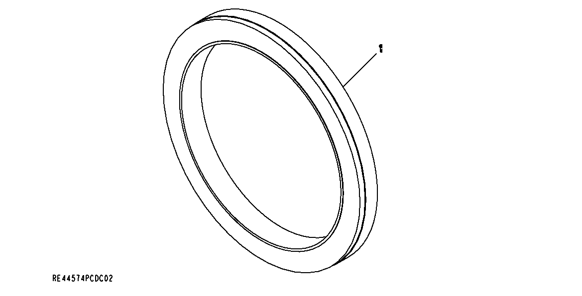 Схема запчастей John Deere 70CLC - 78 - 9901 REAR OIL SEAL 0400A 270C LC EXCAVATOR 6068HT055-RE507964 6068HT055