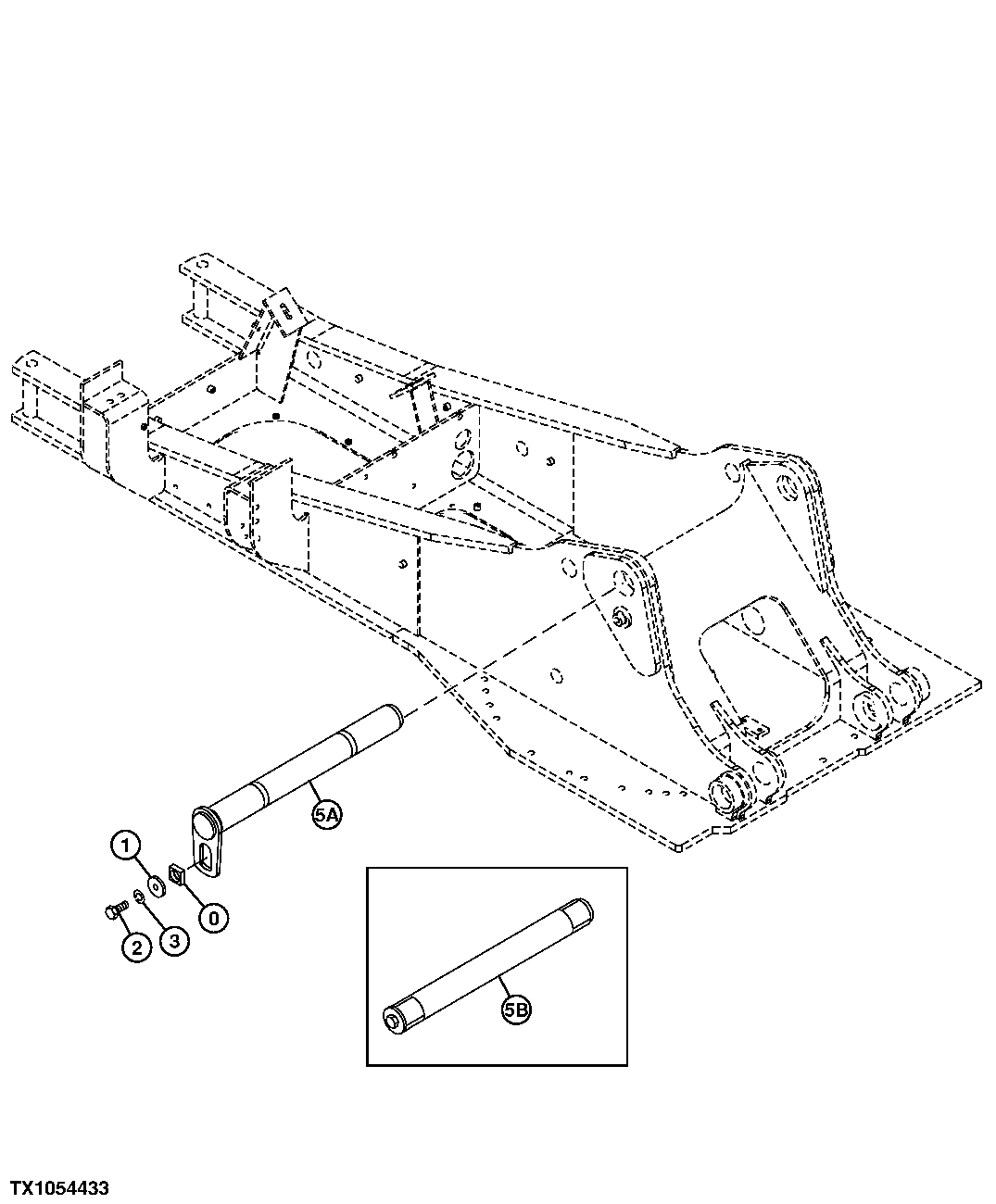 Схема запчастей John Deere 70CLC - 182 - MAIN FRAME BOOM FOOT PIN 1740 FRAME INSTALLATION