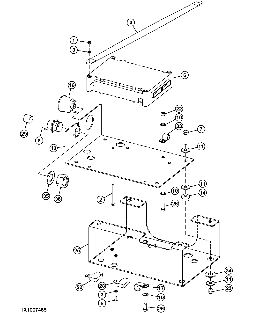 Схема запчастей John Deere 30CLC - 197 - ENGINE CONTROL UNIT ASSEMBLY 1674 WIRING HARNESS & SWITCHES (IF NOT INCLUDED ELSEWHERE)